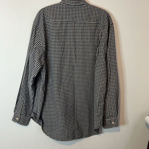 Abercrombie & Fitch Vintage Mens Casual Long sleeve Button Down Shirt Blue Large - Picture 5 of 8